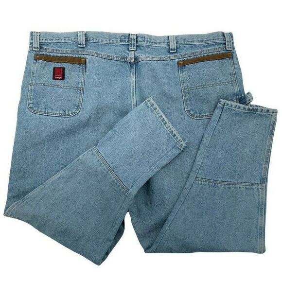 Riggs By Wrangler Carpenter Workwear Jeans Mens Size 52X32 Vintage Relaxed Fit - Picture 5 of 11